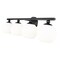 Z-Lite Neoma Vanity, 4-Light, 30 In.W x 6.75 In.L x 7.25 In.H, Matte Black/Opal Etched 1100-4V-MB - alternate 4